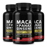 Maca juure ja Korea žen&scaron;enni kapslid &ndash; 20:1 &Uuml;likontsentreeritud ekstrakt (120 tk) 3pack