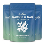 NAC 600mg + NAD+ Igap&auml;evane Eluj&otilde;u Kompleks &ndash; Rakkude Energia, Detoksikatsioon & Antioks&uuml;dantne Tugi (60 pehmet kapslit / 30-p&auml;evane kogus) 3pack