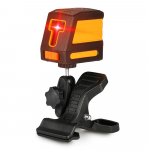 Isetasanduv 2 joonega punane lasertasandi professionaalne horisontaalne ja vertikaalne ristjooneline nivelleerimine With Bracket oranž
