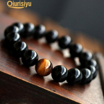 Unisex retrostiilis ehted Ahhaat Tiger Eye Beads K&auml;ev&otilde;ru 8 mm