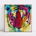 5D Teemantmaal T&auml;ispuurimise &uuml;mmargused loomad Mosaiik Teemant Tiigripildid 30x30