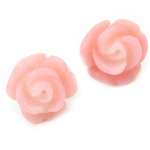 Les Tr&eacute;sors De Lily [J6191] - Boucles cr&eacute;ateur 'Rosa Romantica' rose Heleroosa