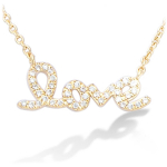 Les Tr&eacute;sors De Lily [L1848] - kullatud kaelakee  Love  valge kuld - 20x6 mm kuld