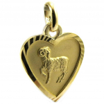 Altesse [L6109] - Pendentif plaqu&eacute; or 'B&eacute;lier' kuld