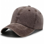 Uus Unisex m&uuml;ts, reguleeritav pestud puuvillane &uuml;hev&auml;rviline tavaline pesapallim&uuml;ts Streetwear vaba aja m&uuml;tsikate 54cm-60cm kohv