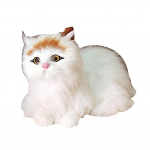 M&auml;ngige teiega Simuleeritud kasside majapidamisfotograafia autode vitriinide kaunistusm&auml;nguasi valge