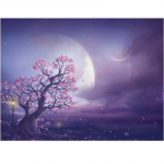 Kodukaunistus ristpistes isetegemine 5D teemantlillepuu maastik Piltide tikand 20X30CM