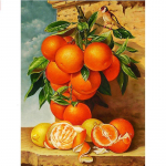T&auml;ielik 5D isetehtud teemantmaaling oranž teemanttikandid t&auml;ispistes ristpistes kodukaunistus k&auml;sitsi valmistatud kingitus 20x30cm
