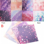 60/65 tk Space Star lille origami kahepoolne kokkupandav isetegemise paberimudel B:65Pcs
