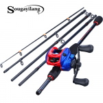 Sougayilangi &otilde;ngeritvade rullide kombineeritud komplekt 1,8&ndash;2,4 m 5 sektsiooniga &otilde;ngeritv 13+1BB heiterull 1.8M&Right hand