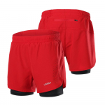 Lixada meeste 2-in-1 jooksup&uuml;ksid kiiresti kuivavad hingavad aktiivne treening, s&ouml;rkimine, jalgrattas&otilde;it XXL