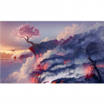 5D Teemantmaal Kirsipuu Teemanttikandid Ristpistes Kodukaunistus K&auml;sitsi valmistatud kingitused Round 20x30cm