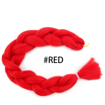 Pikad heegeldatud punutud juuksed 165g Xpression Jumbo Braid Pure Color Sinised lillad roosad hallid s&uuml;nteetilised juuksed punutisteks