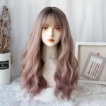 Bybrana Long Body Wave Ombre Roosad s&uuml;nteetilised parukad tukkidega Natural Wave naistele Cosplay Natural Wig Kuumakindel