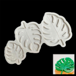 Fondant hallituse kook hallitusseente leht monstera lehed &scaron;okolaadist silikoonist k&uuml;psetamine