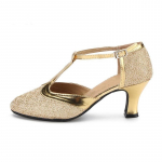 Tantsukingad naistele Kummist tallaga Moodsad tantsukingad Salsa Ballroom Tango Ladina kingad t&uuml;drukutele Naistele 40 kuld