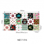 50*100cm v&auml;rvilised lillemustrilised plaadid p&otilde;randakleebis k&ouml;&ouml;k vannitoa seinakleebised veekindel koorimine ja maapinnaga vin&uuml;&uuml;ltapeet 50X100cmX1pc