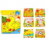 (H0826)Laste Puidust 9 Si x K&uuml;lge Ehitus M&otilde;&otilde;tmeline Pusle