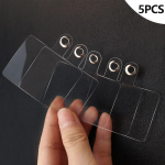 5 tk Mobiiltelefoni kaelapaela plaaster, kaotsiminekuvastane fikseeritud kaardiga telefoni&uuml;mbris, l&auml;bipaistev klamber