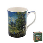 Les Tr&eacute;sors De Lily [A2650] - Portselankruus 'Claude Monet' suvi - moonip&otilde;ld - 100x75 mm sinine