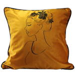 Les Tr&eacute;sors De Lily [A3187] &ndash; kuldne  Boudoir  sametpadi (n&auml;gu-bun) - 40x40 cm kuld