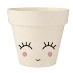 Les Tr&eacute;sors De Lily [R2212] - Bambusest taimepott  Diva - Sleeping Eyes  beež - 9. 5x8. 4 cm beež