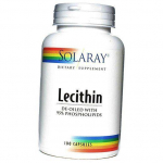 Sojaletsitiin, Lecithin, Solaray 100 kaps (72411008) 100caps