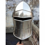 terasest keskaegne Barbuta Helmet Armour parim R&uuml;&uuml;tlikiiver sisemise vooderdusega kingitus h&otilde;be