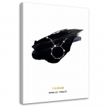 Feeby l&otilde;uenditr&uuml;kk, sodiaagim&auml;rk &ndash; s&otilde;nn 40x60 must/valge