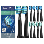 10 tk elektrilise hambaharja vahetuspead t&ouml;&ouml;tavad Fairywilli elektrilise hambaharja jaoks FW-507 FW-508 515 FW-515 FW-551 YUNCHI Y1