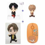 BTS(Bangtani poisid) 3 Monitori Joonis(Maagiauks+D&uuml;naamiit+V&otilde;i) + Juhtmevaba hiire KOMPLEKT, TinyTan, Ametlik, Originaal, Autentne, KPOP, iidol