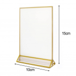 Ekraanist akr&uuml;&uuml;list kahepoolne silt Lihtne paigaldada 10*15cm vertical