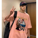 Meeste l&uuml;hikeste varrukatega T-s&auml;rgid Graafilise tr&uuml;kiga Mood Poole varrukatega T-s&auml;rgid Meeste Riided Vabaaja T-s&auml;rgid Meeste Suvised Korea retro Topid M must