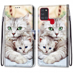 A21 S Magnetic Wallet nahast &uuml;mbris Funda jaoks Samsung Galaxy A21s A 21s Flip Case Etui armas kassi koera telefoni kate, naiste Carcasa Samsung A21