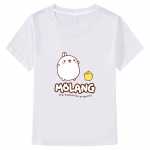 Laste suveriided T&uuml;drukute T-s&auml;rk Molangi ja Piupiu T-s&auml;rgid Armsad J&auml;nese printimisega Lasteriided Poiste graafiline s&auml;rk 100% puuvillane top 130