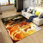 3D Light Luxury Modern Horse Area vaip, suur, vaipvaip elutoa magamistoa diivanile, k&ouml;&ouml;gi vannitoa uksematt, libisemiskindel p&otilde;randamatt 120x160cm