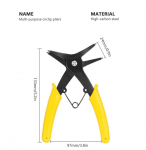 2 in 1 Snap Ring Tangid 4 Way Type T&uuml;&uuml;p Hammasr&otilde;ngas Tangid Multifunktsionaalne professionaalne k&auml;sit&ouml;&ouml;riist LXY