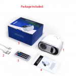 UUS P&otilde;hjavalguse Aurora projektor Galaxy Star projektor T&auml;histaeva Kuu Lamp Kaunistus Magamistuba Kodutuba Lastele Kingitus valge