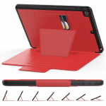 Magnet Smart Case iPad Pro jaoks 9.7 10.2 10.9 5. 6. 7. 8. 9. 10. p&otilde;rutuskindel tugev kate iPad Air ipad mini Mitme nurga all jalusti pannal Funda iPad 9th 10.2 2021 punane