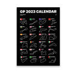 F1 2023. aasta kalendriplakatite ringrada 2023. aasta hooaja tr&uuml;kised Sport v&otilde;idus&otilde;iduautode rajapildid Grand Prix l&otilde;uendimaaling kontori seinakaunistused 21x30 No Frame
