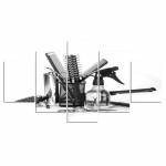 Ilma raamita 5 t&uuml;kki Mood juuksur Juuksel&otilde;ikus Soeng HD Seinakunst L&otilde;uend Plakatid Pildid Pildid Maalid Elutoa sisekujundus 20x35cm*2 20x45cm*2 20x55cm*1