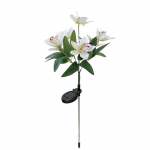 Led v&auml;listingimustes veekindel p&auml;ikeseenergia maapealne pistik&uuml;hendusega lamp muru simulatsiooniga lillelamp 7 otsaga p&auml;ikeseorhidee maastikulamp villa aiakaunistus valge