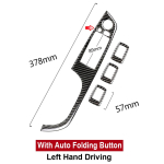 4 tk ehtsa s&uuml;sinikkiust ukseklaasi t&otilde;stikl&uuml;liti katte viimistlus BMW 3. seeriale E90 2005-2012 Ukseakna l&uuml;liti viimistlus LHD-Without Folding black