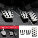 V&auml;rvi minu elu Autostiil Roostevaba teras Auto Gaasi- ja piduripedaali kate Autopedaalide padi Honda CR-V CRV CR V 2017 jaoks MT 3 Pieces Per Set