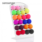 12pairs/card Multicolor Ball Stud Colorful Acrylic Earrings Ears Jewelry For Woman girls Gift