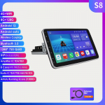 Autoraadio Hizpo 3G+32G 10,1-tolline 360&deg; p&ouml;&ouml;ratav 1 Din AutoRadio GPS universaalsele multimeediumipleierile Stereo 1DIN Video Autoraadio Carplay HeadUnit Audio S8 8Core 8G 128G