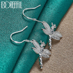 925 Sterling h&otilde;bedast Dragonfly K&otilde;rvar&otilde;ngad Moeehted 3.00*1.70cm