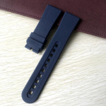 Br&auml;ndikvaliteetne 23 mm must Bule kummist kellarihm veekindel BLANCPAINi kellarihm Fifty Fathoms k&auml;ev&otilde;ru jaoks 23mm