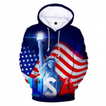 Uus Ameerika lipp, 3D-printeriga kapuuts, spordir&otilde;ivad, meeste ja naiste vabaaja mood, spordir&otilde;ivad, Streetwea kapuutsiga pullover 6XL