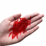 Elutruu Red Worm pehme lant 35mm vihmaussip&uuml;&uuml;gi silikoonist kunsts&ouml;&ouml;t kalal&otilde;hnaline krevettide lisand bassikarpkala